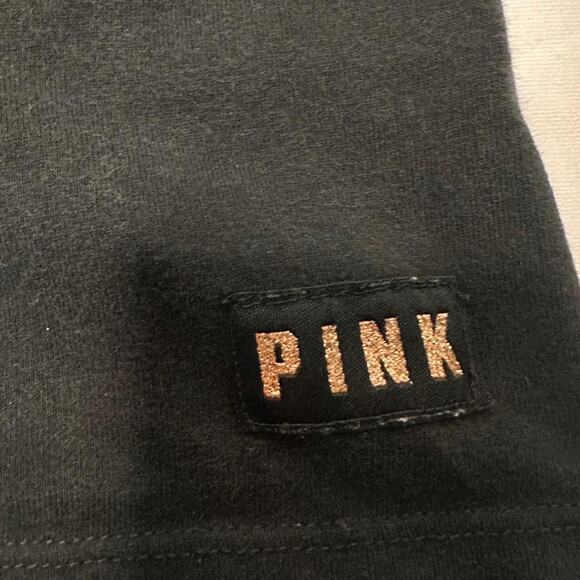 PINK Victorias Secret Fold Over Mini Black Low Rise Cotton Shorts Size XS - Picture 5 of 5